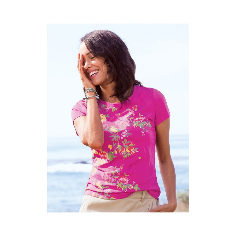 Sahalie Womens Saturday Market Short-Sleeved Tee